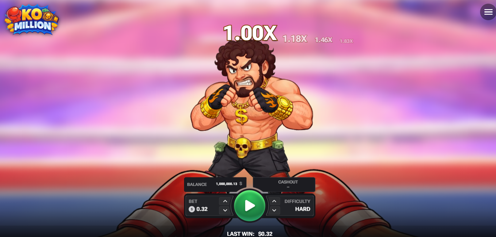 KO Million recenze, demo, kasino hra – boxer v ringu a rostoucí multiplikátor