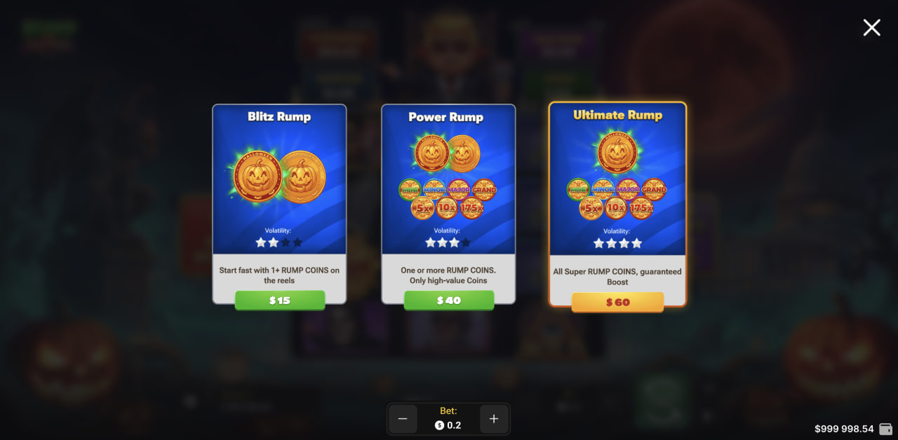 Rump And Halloween bonus, promo kód, registrace, podvod – tři varianty Buy Bonus na počítači